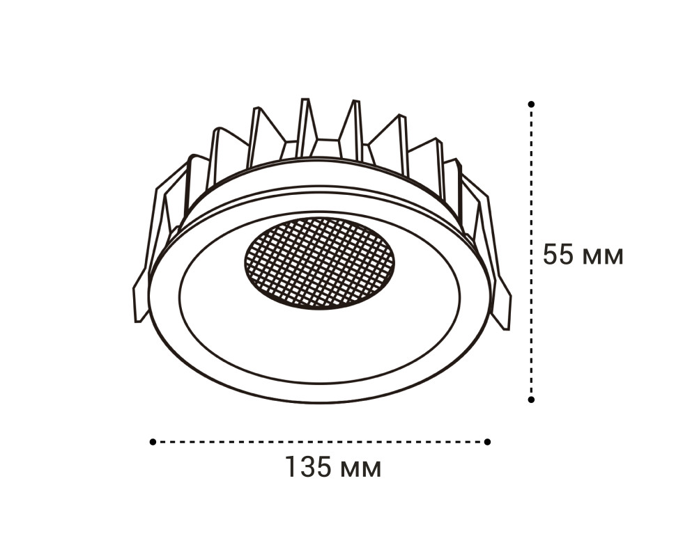 Встраиваемый светильник Italline IT06-6034 IT06-6034 white