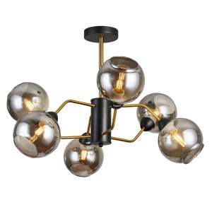 Потолочная люстра IMEX MD.9083-6-S-BK+COP