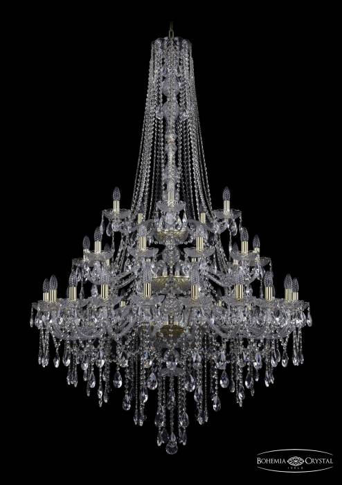 Подвесная хрустальная люстра 1415 Bohemia 1415/20+10+5/400/h-182/3d G