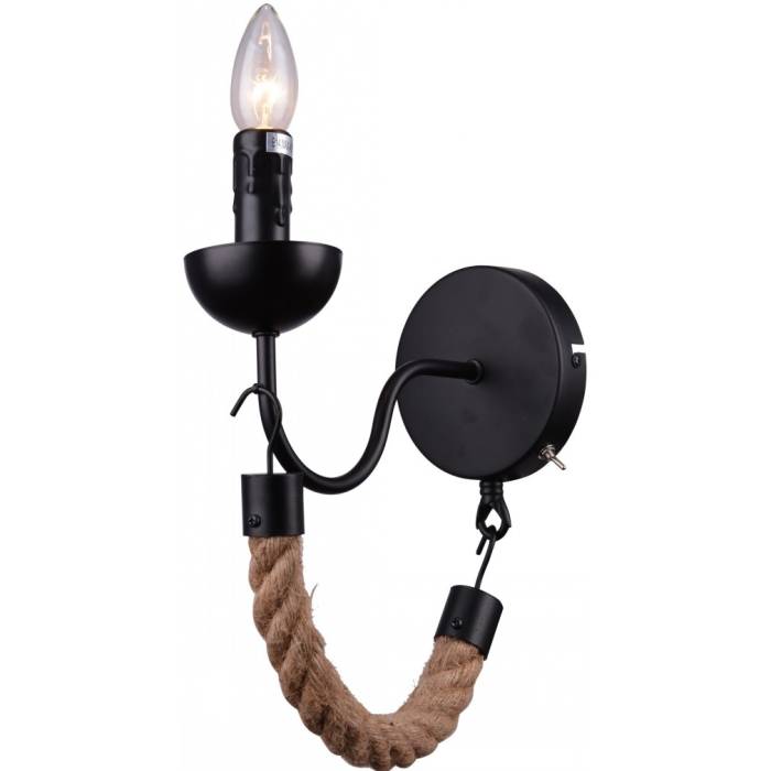 Бра с веревками Marsiglia A8956AP-1BK Arte Lamp