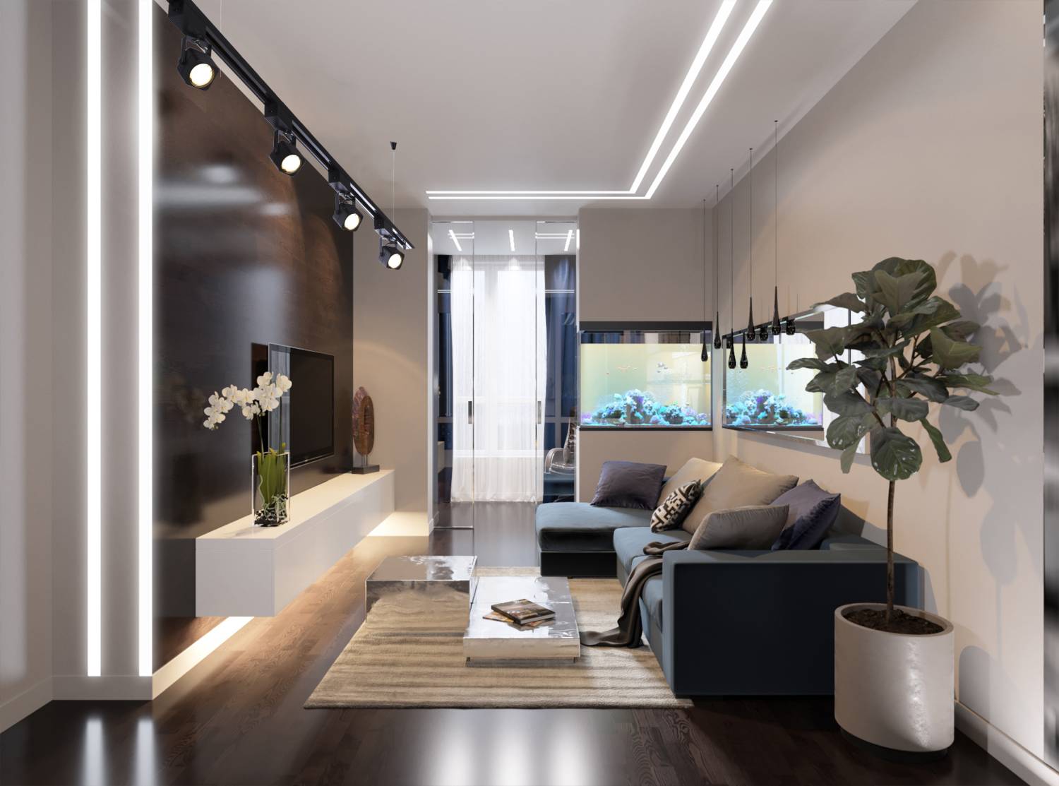 Трековый светильник Arte Lamp Lente A1314PL-1BK