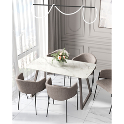 Кухонный стол Stool Group T-122 Snow stone, top gr legs DUAL