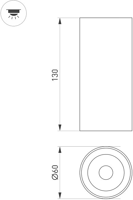 Накладной светильник Arlight Gabi Surface 052340