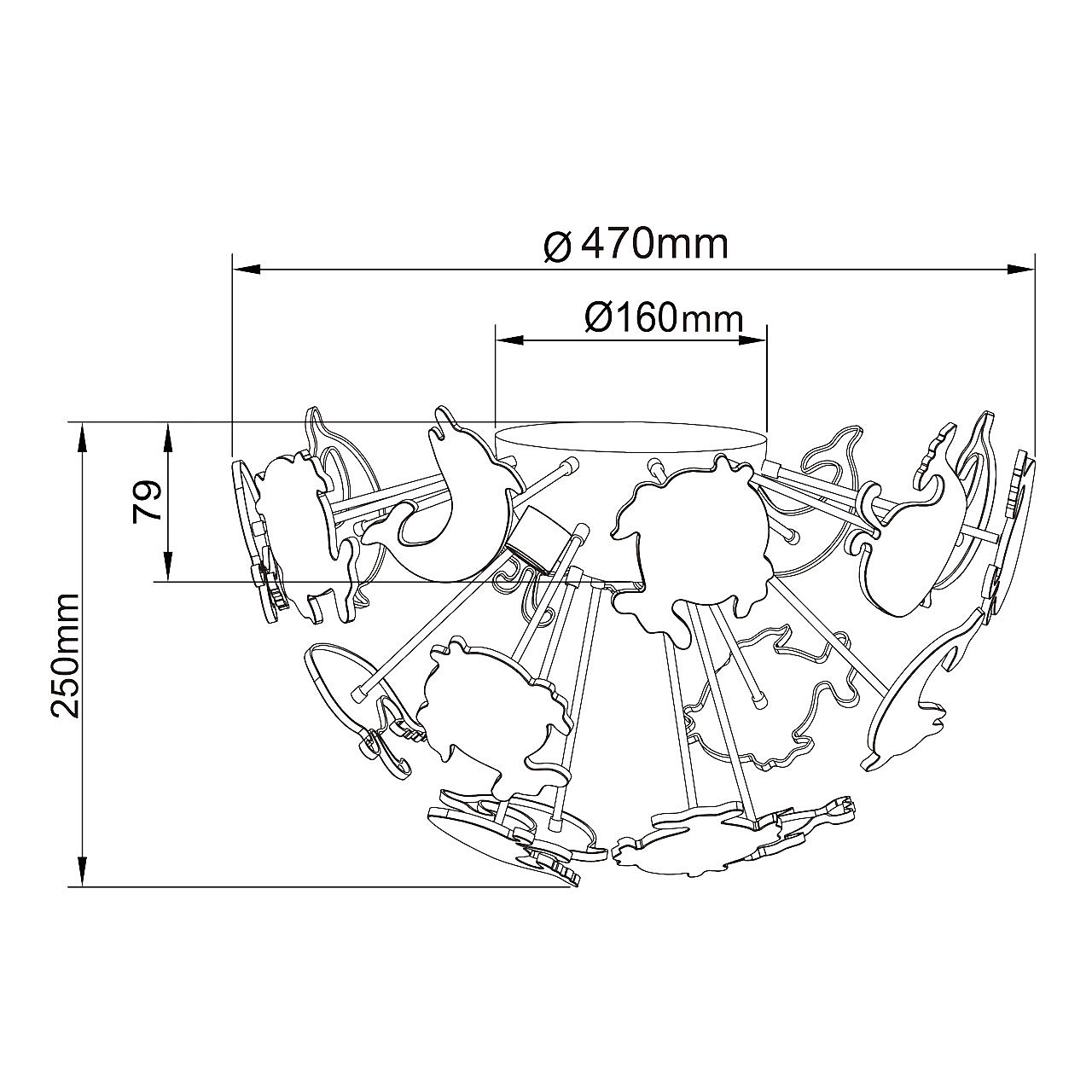 Потолочная люстра MW Light Улыбка 365014605