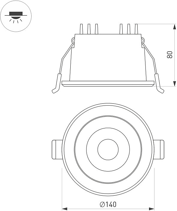 Встраиваемый светильник Arlight Alora 048094