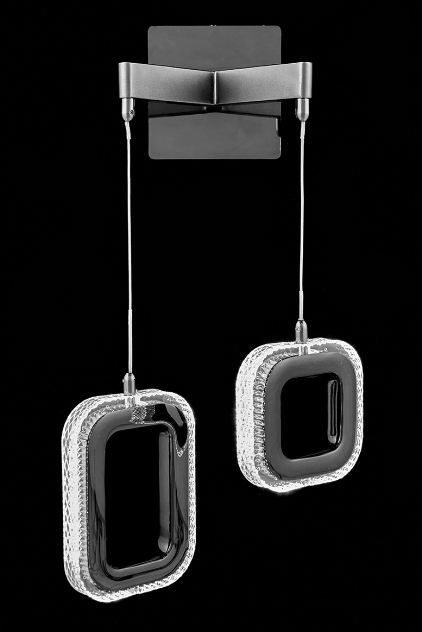 Настенное бра LEON Theona LE7701/2W Grey/Black Chrome