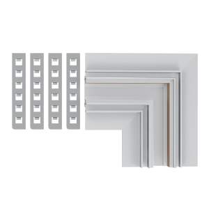 Угол-соединитель для встраиваемого магнитного шинопровода под ГКЛ 12мм ST Luce Skyline 48+ ST1007.529.12