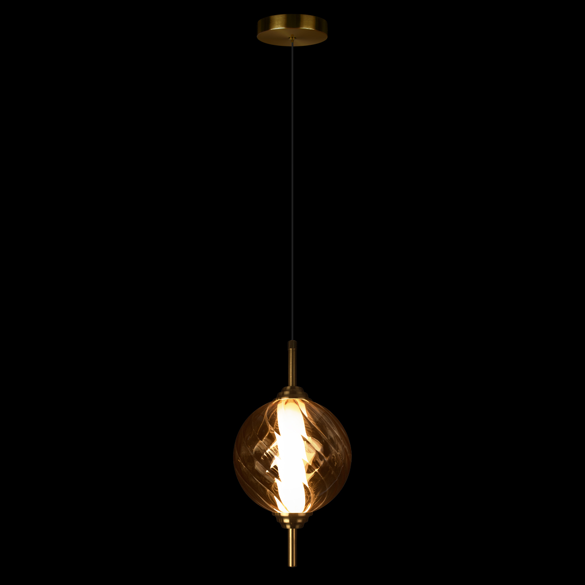 Светильник подвесной Loft It Helix 10421/B Amber