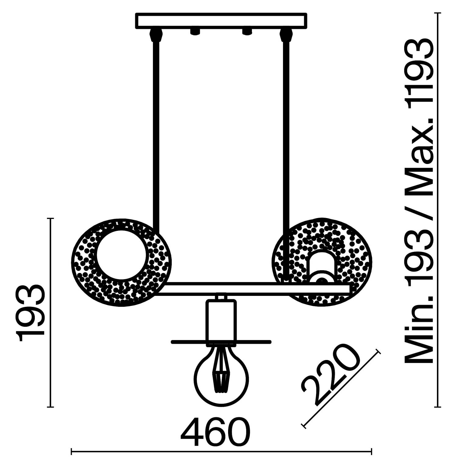 Светильник подвесной Freya Ferro FR4009PL-03GB