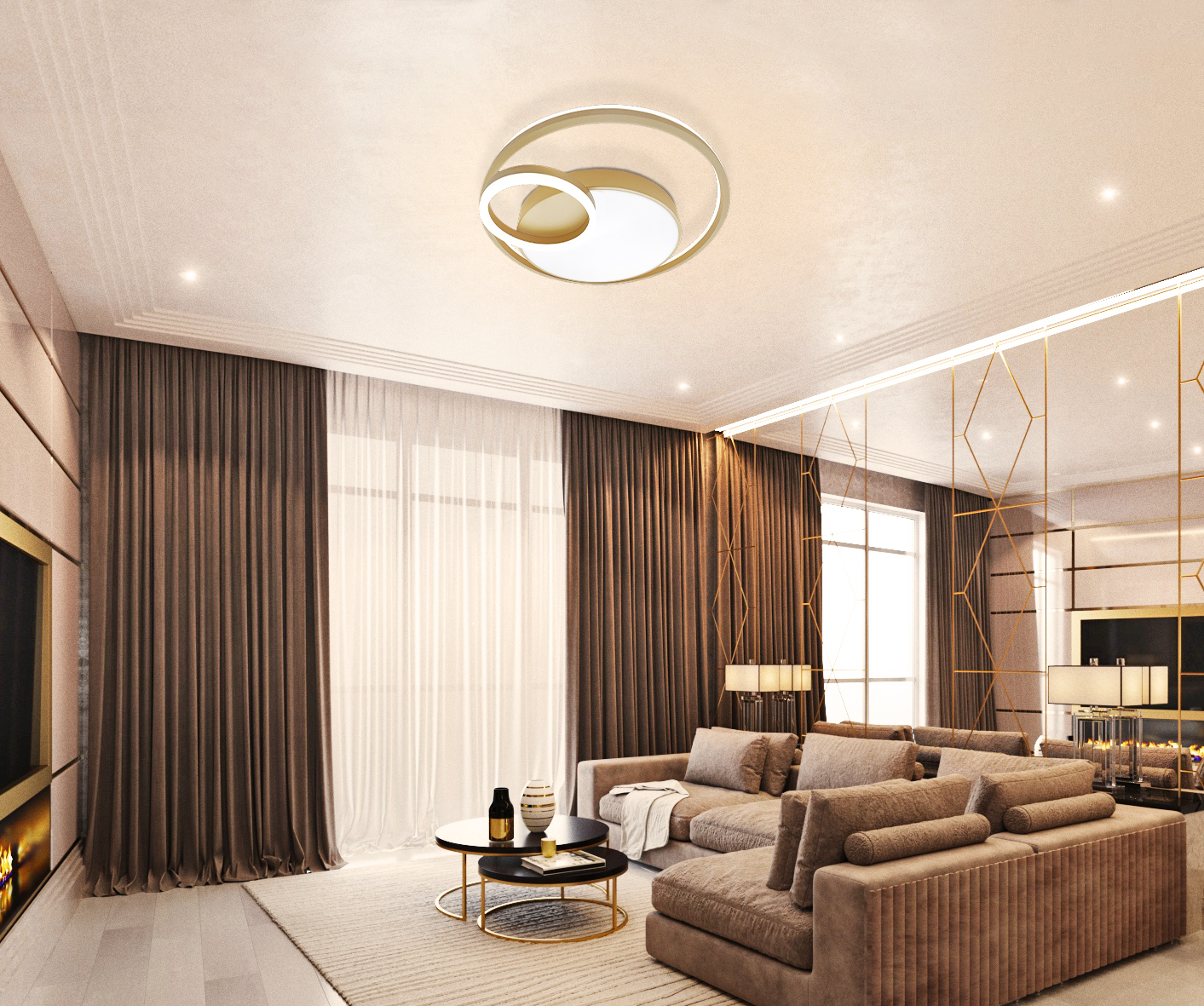 Потолочная люстра с пультом Led Lamps Natali Kovaltseva LED LAMPS 81305