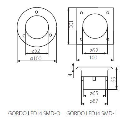 Уличный встраиваемый Kanlux Gordo 22051