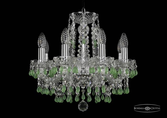 Подвесная хрустальная люстра 1410 Bohemia 1410/8/141 Ni V5001