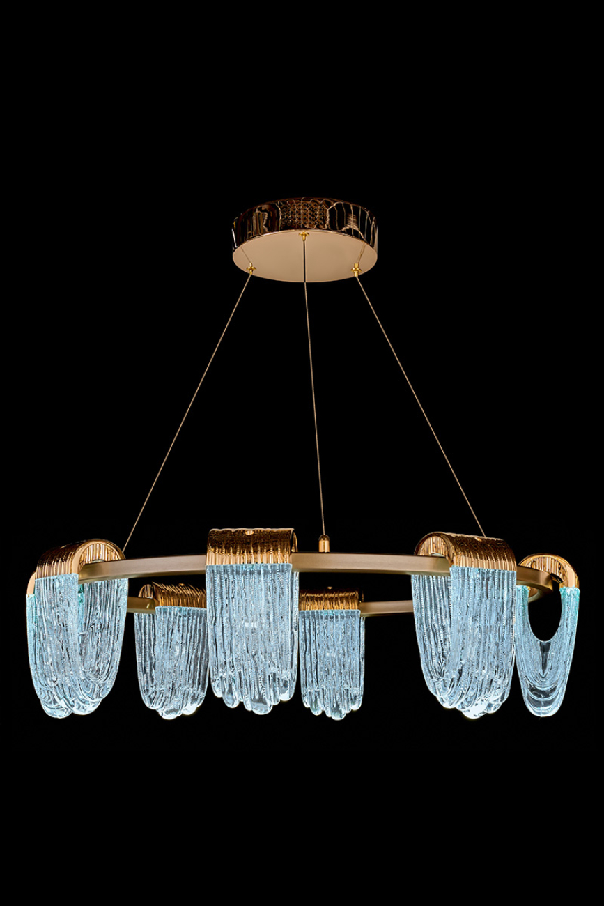 Подвесная люстра LEON Cascade LE7717/8 Gold