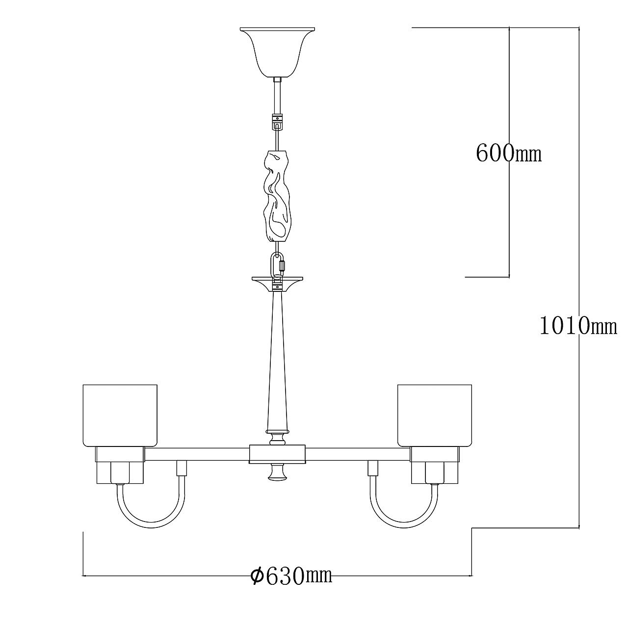 Подвесная люстра MW Light Элла 483014906