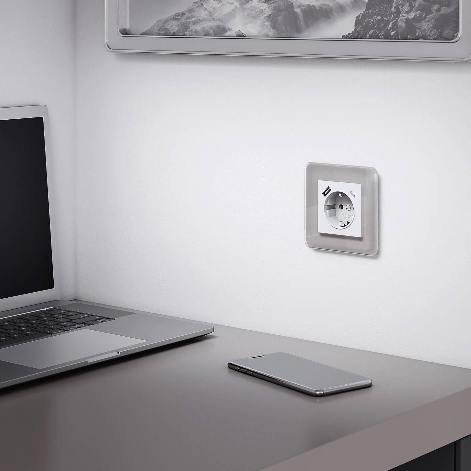 Рамка Werkel Elite дымчатый W0012417/ Рамка на 1 пост Elite (дымчатый, стекло)