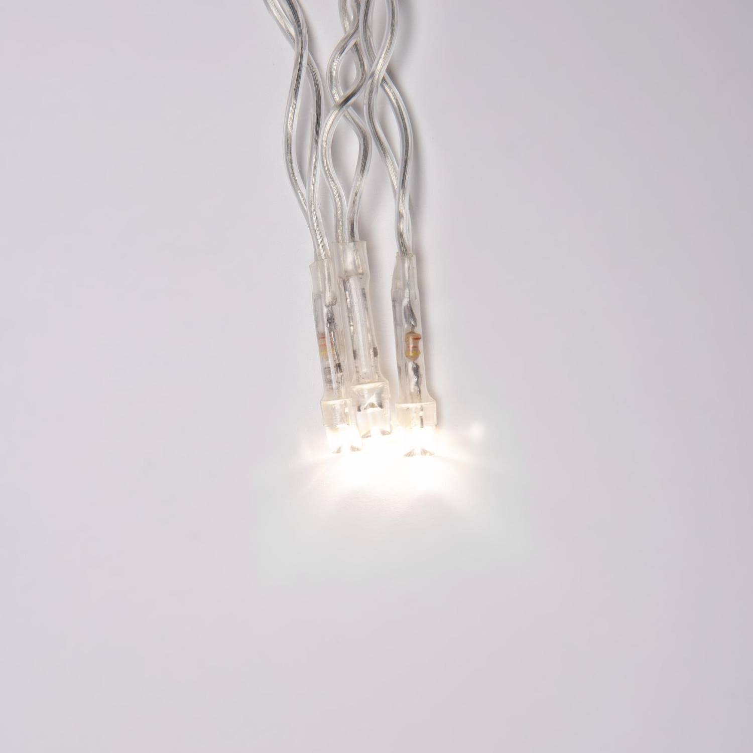 Бахрома светодиодная со статическим свечением, 6м Uniel ULD-B6007-200/STK WARM WHITE IP44