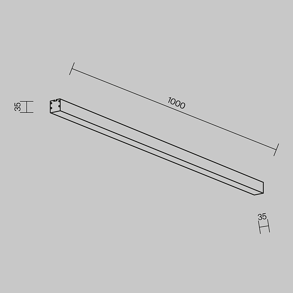 Светильник потолочный Maytoni Накладные линейные светильники LL311012