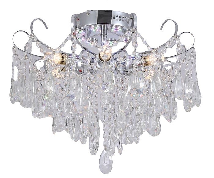 Потолочная люстра ЭкономСвет 15506 15506/6CR CL WTLED