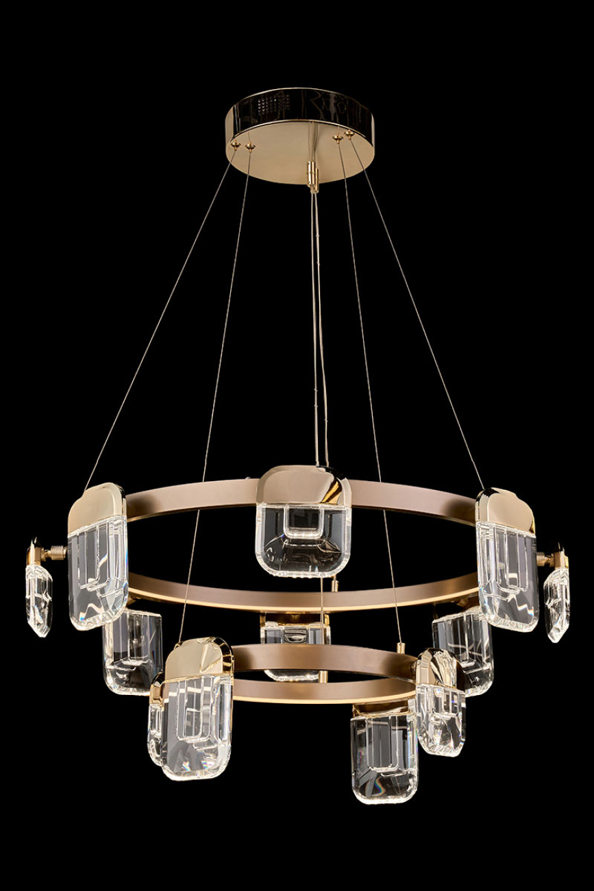 Подвесная люстра LEON Natali LE7771/8+4 Gold