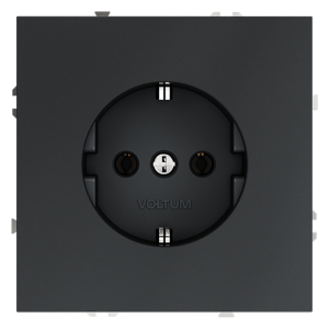 Розетка (графит) Voltum Voltum S70 VLS040107