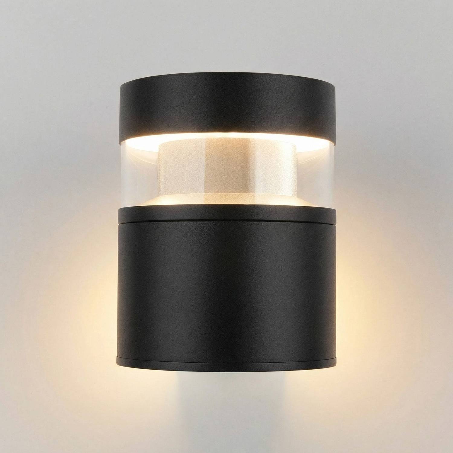 Уличный настенный светильник Elektrostandard Techno 1530 TECHNO LED 3000K чёрный