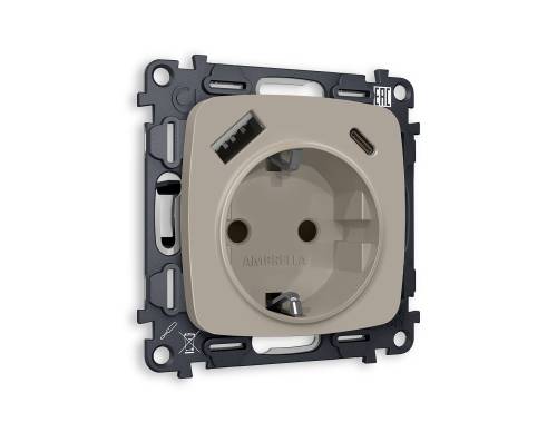 Розетка Ambrella Volt OMEGA MO370010