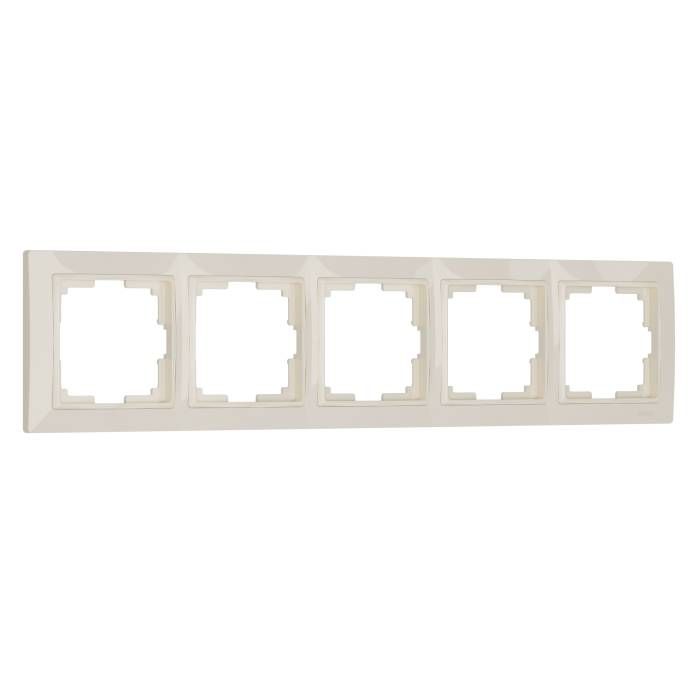 Рамка Werkel W0052003/ Рамка на 5 постов Snabb basic (слоновая кость) Рамка Werkel W0052003/ Рамка на 5 постов Snabb basic (слоновая кость)
