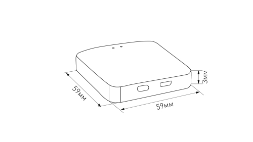 Шлюз для системы SLIM Tuya Zigbee SWG PRO SLIM R-GW-WF-ZGBT