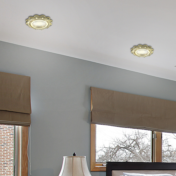 Встраиваемый светильник с узорами Grain 370302 Novotech