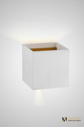 Настенный светильник AM Group Am11 AM113-2X5W WH+GL