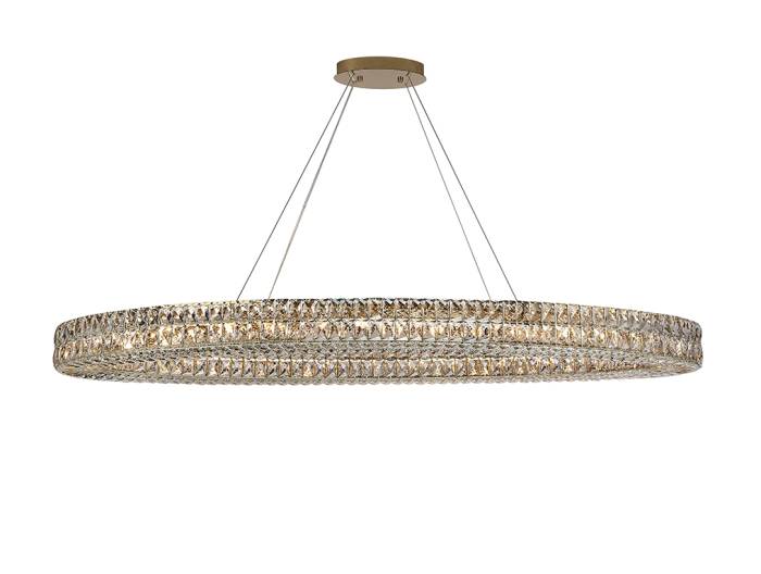 Подвесная люстра Newport Elizabeth 2 8550/160 C oval gold polished