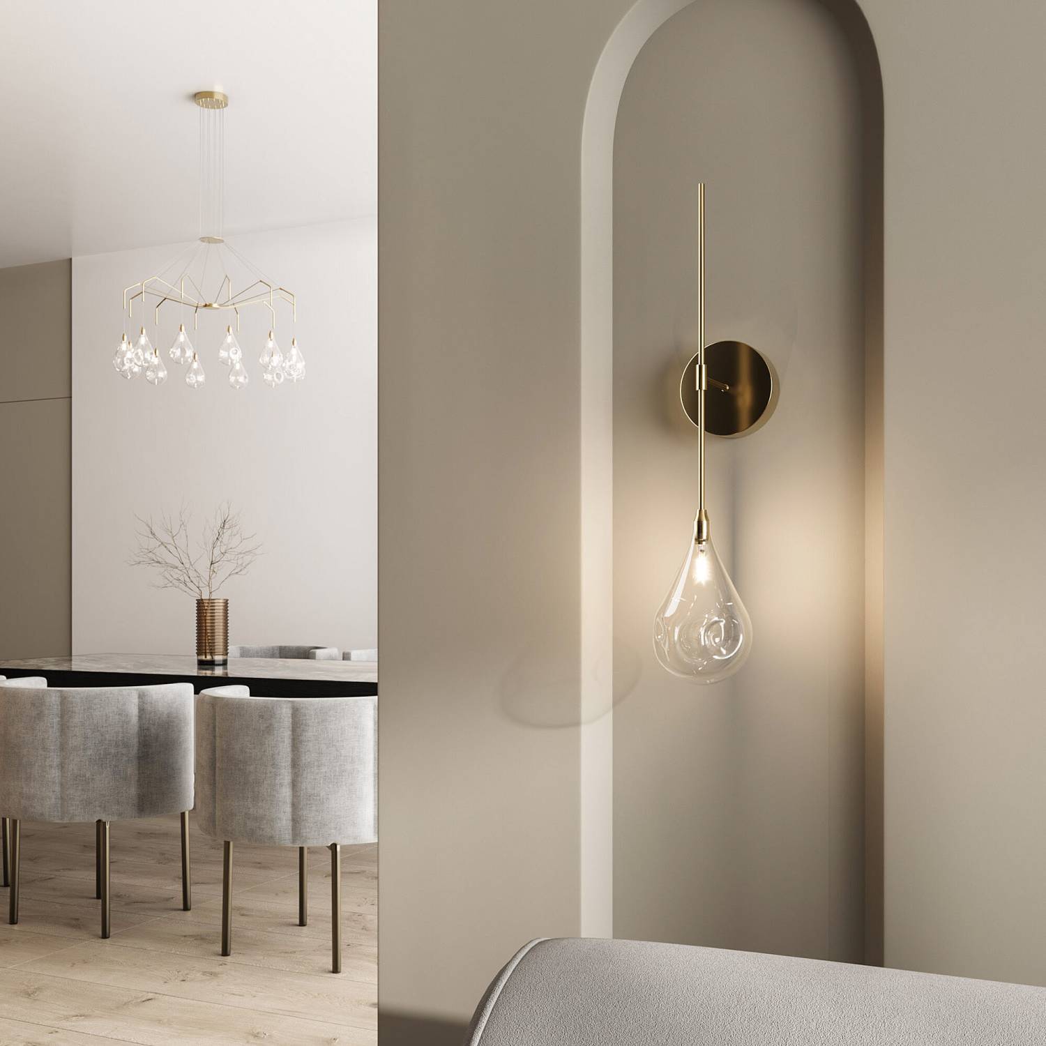 Настенное бра Eurosvet Birne 201002 латунь