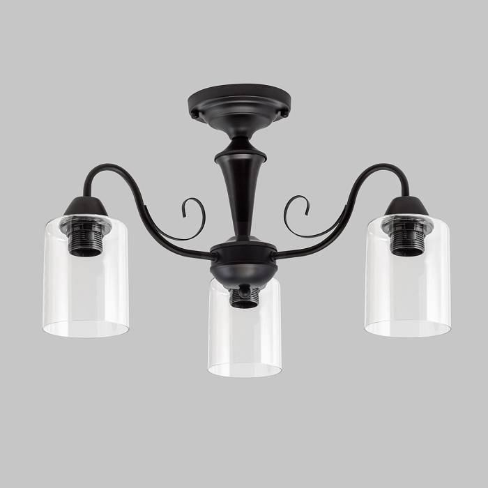 Люстра потолочная 3*60Вт E27 MD.3987-3-S-BK-V2