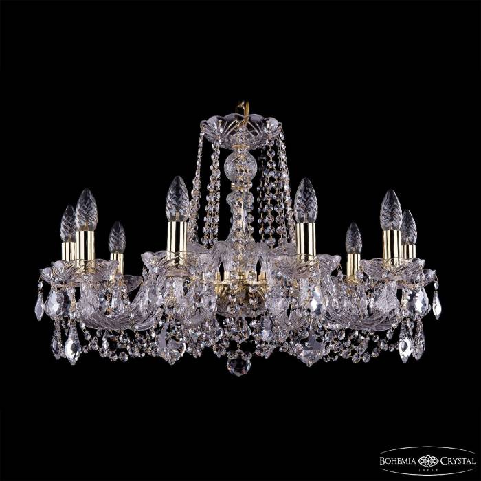 Подвесная хрустальная люстра 1402 Bohemia 1402/10/240 G Leafs