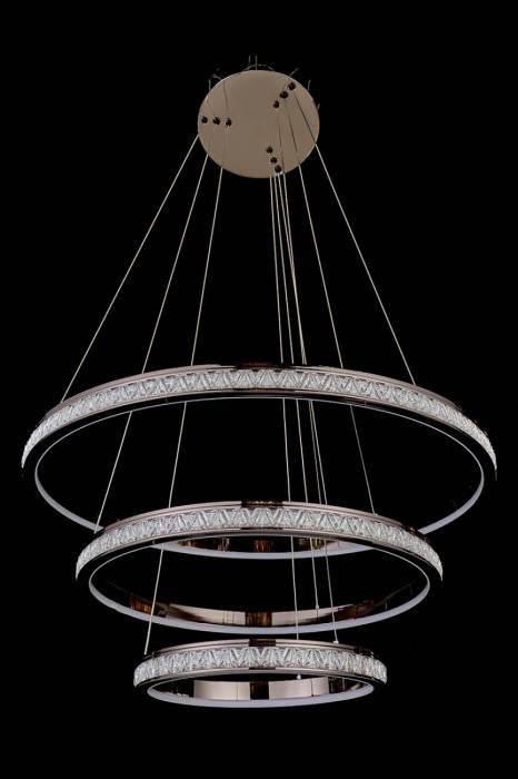 Подвесная люстра LEON Aida LE7707/800-3K Black Chrome