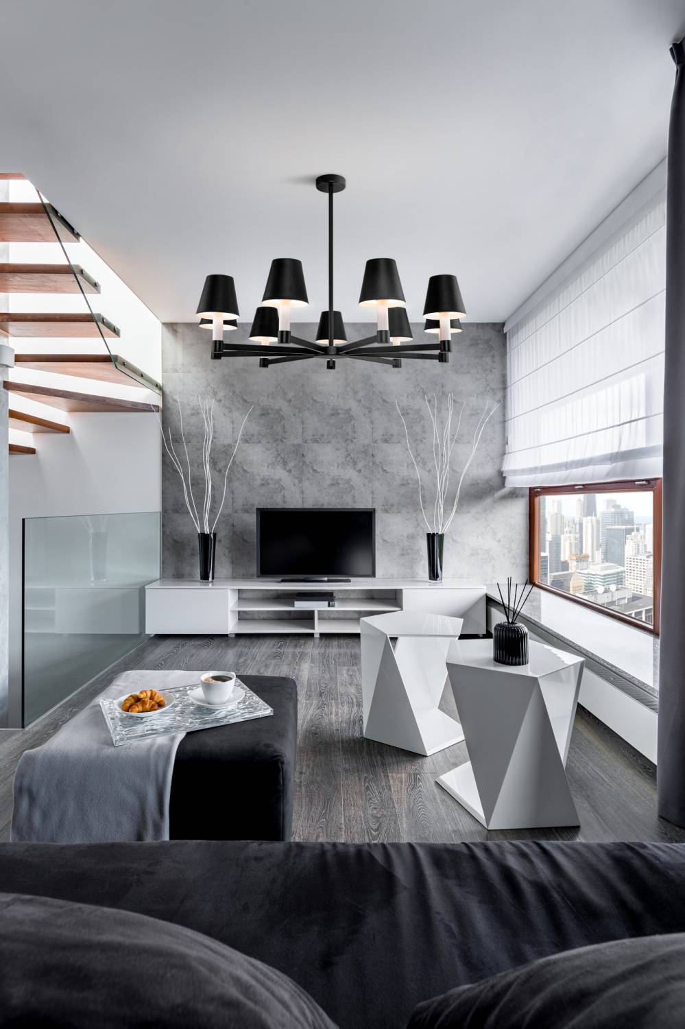 Люстра на штанге Maytoni Tet-A-Tet MOD104PL-07B