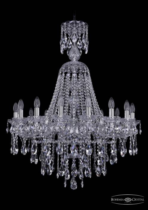 Подвесная хрустальная люстра 1415 Bohemia 1415/16/300/XL-108 Ni