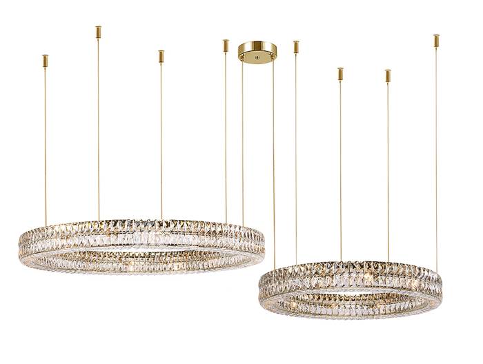 Потолочная чашка Newport Elizabeth 2 Потолочная чашка 8550 D12 2 горизон.кольца gold