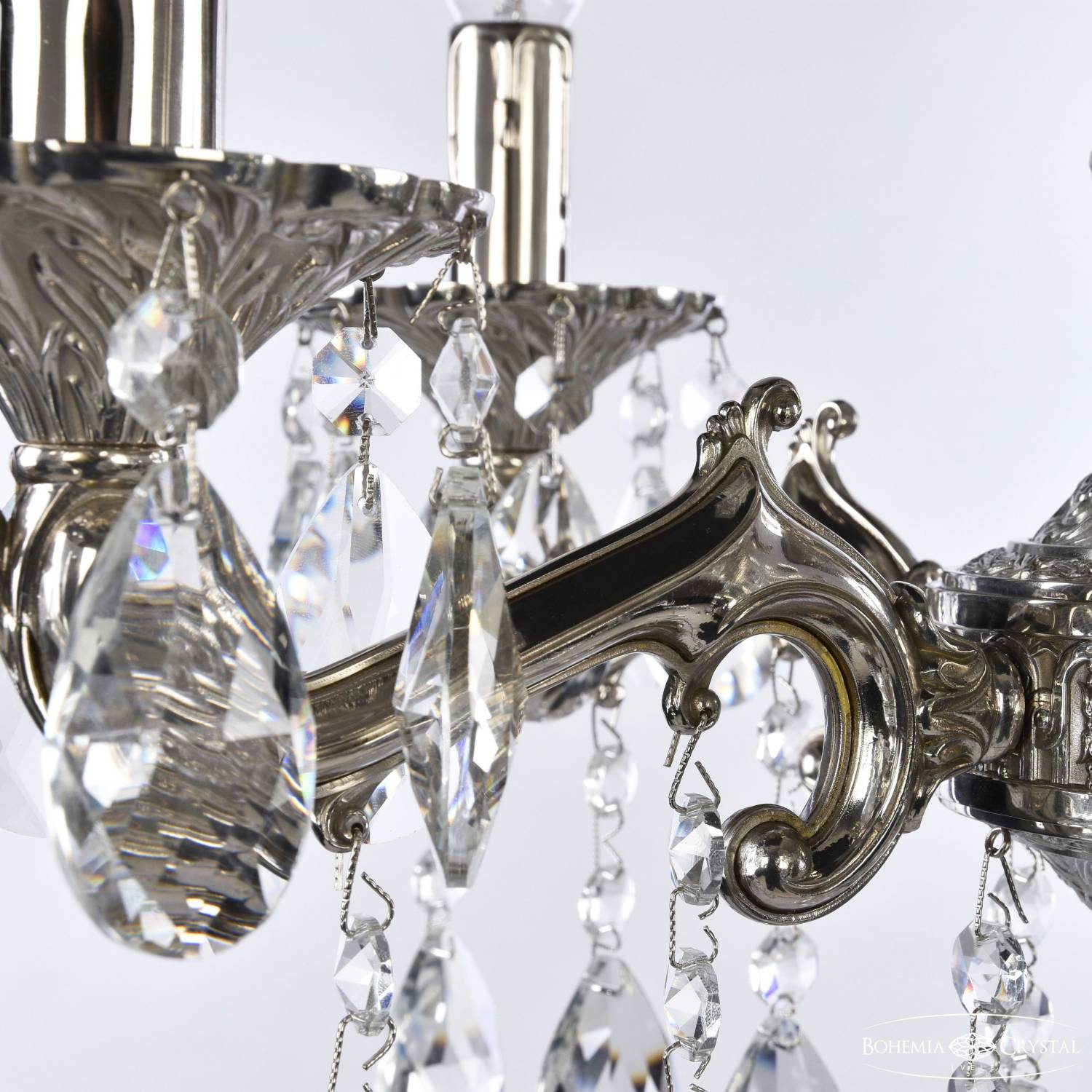 Подвесная хрустальная люстра 7202 Bohemia 72102/5/125 A Ni