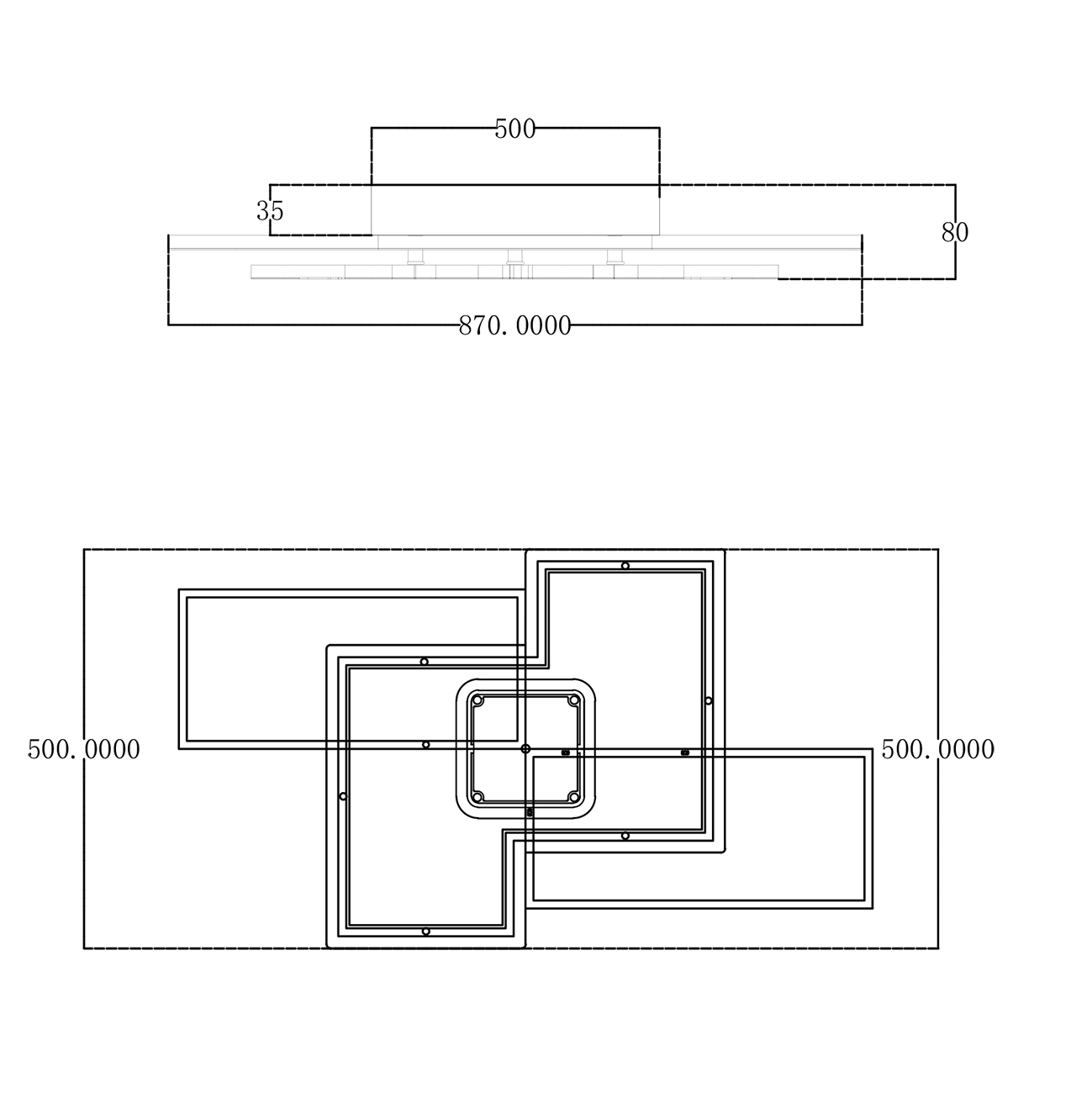 Потолочная люстра Escada Space 10216/S LED