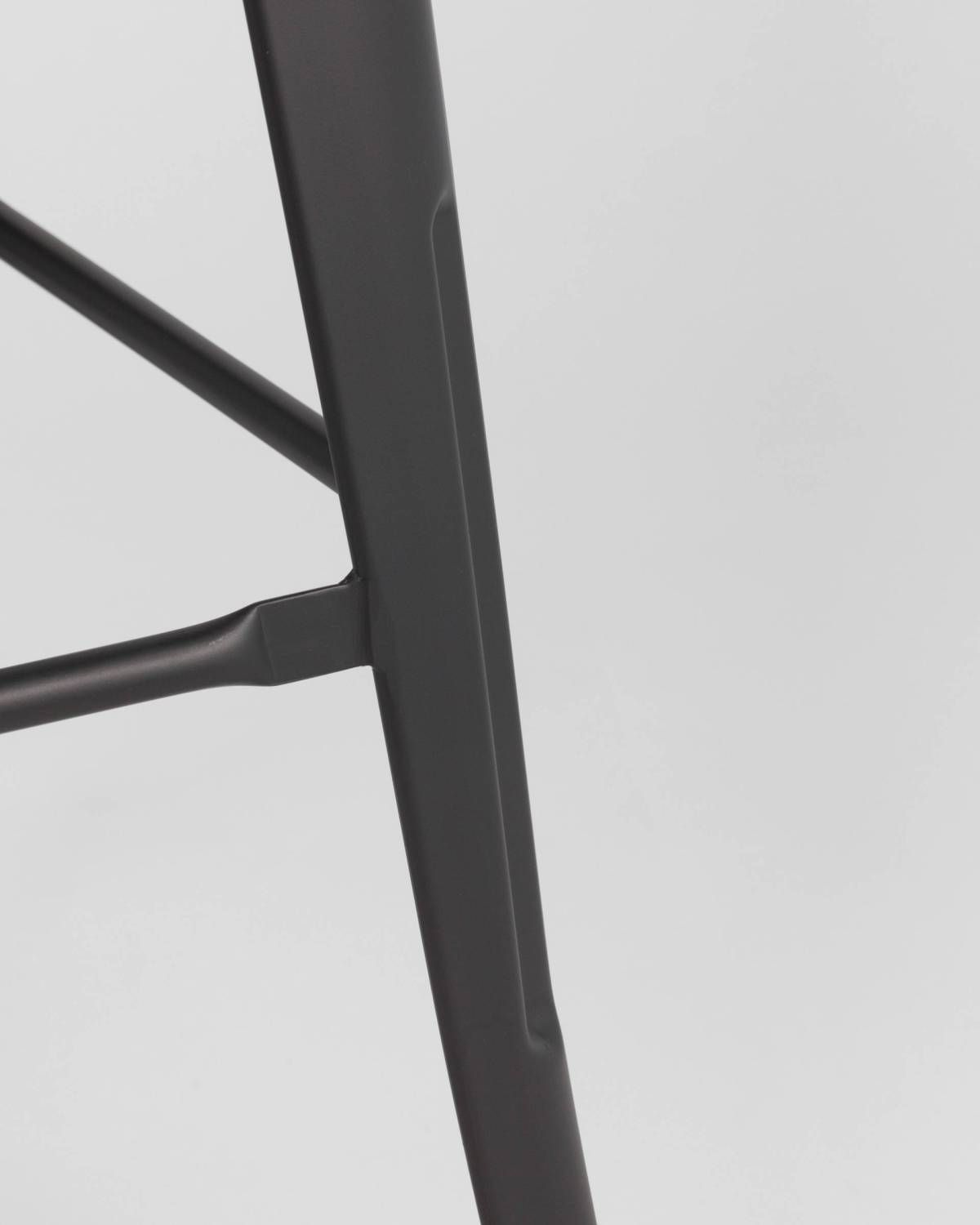 Полубарный стул Stool Group Tolix Soft LF626A MATTE BLACK 3474+PU7005