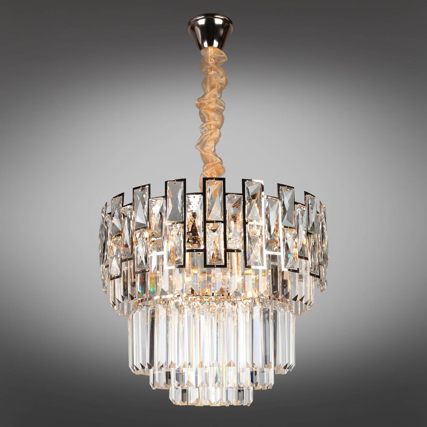 Подвесная хрустальная люстра Sangineto Omnilux OML-81703-12