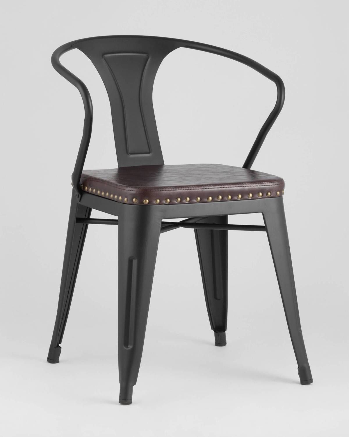 Обеденный стул Stool Group Tolix Arms Soft LF718H MATTE BLACK 3474+PU7005