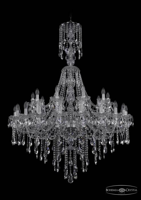 Подвесная хрустальная люстра 1415 Bohemia 1415/20+10/400/XL-154 Ni