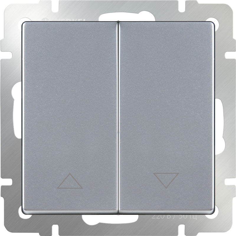 Выключатель Werkel W1124506/ Выключатель жалюзи (серебряный)