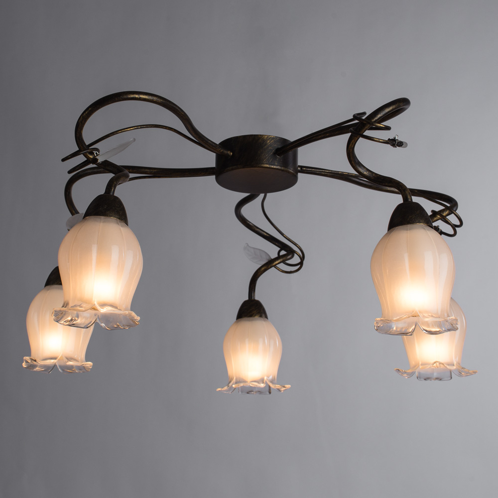 Потолочная люстра Arte Lamp Glamore A7449PL-5BR