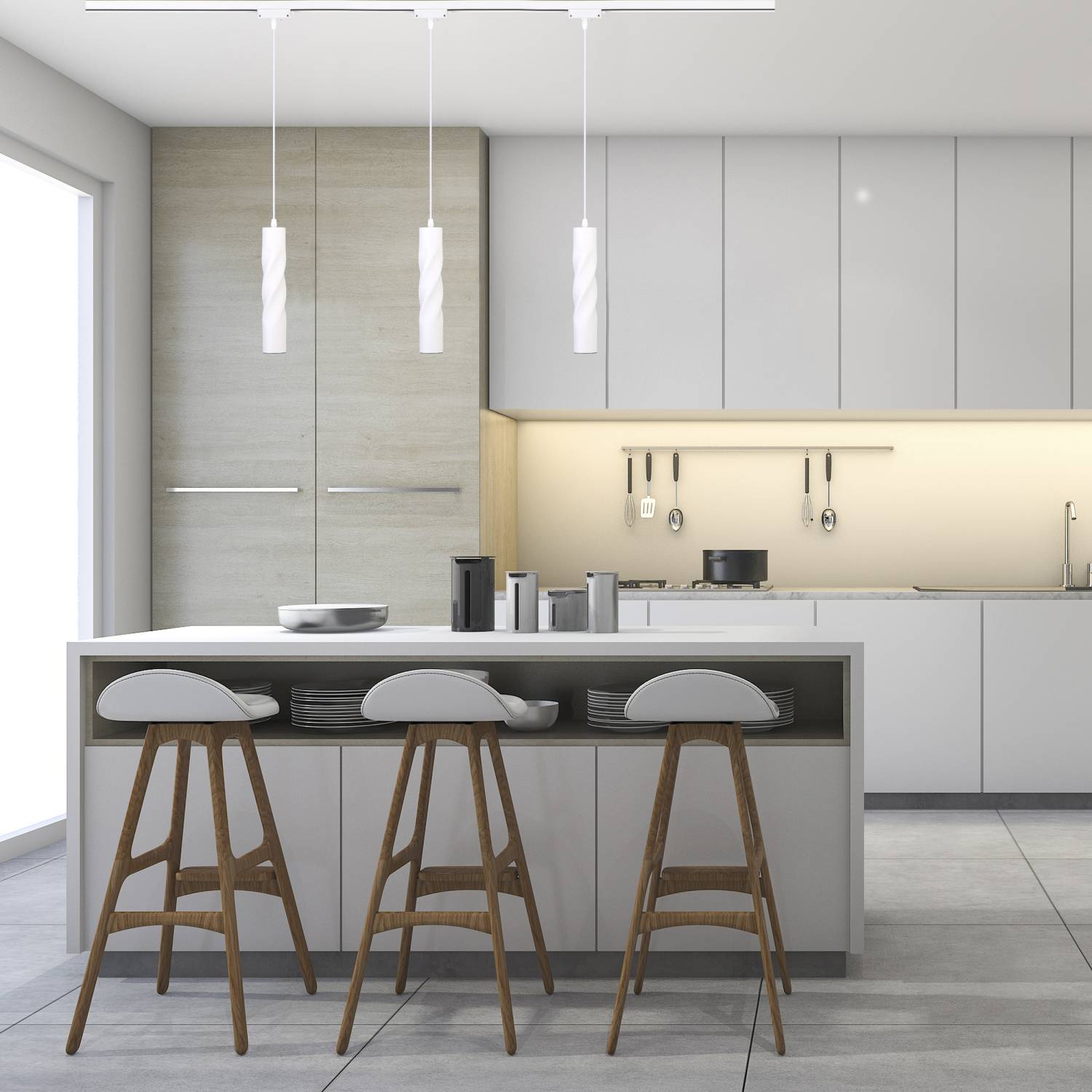 Трековый светильник Elektrostandard Scroll 50162/1 LED белый