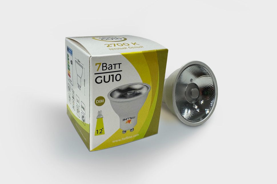 Светодиодные лампочки Italline HL GU10/7W/2700K DIM (LED)  (7Вт)  (2700K) 