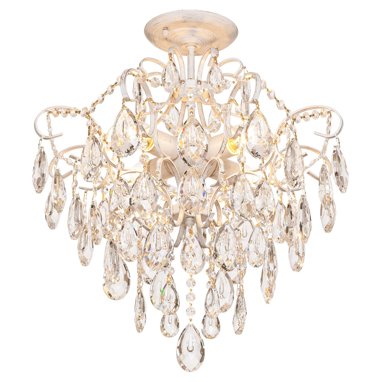 Потолочная люстра ЭкономСвет 33068 33068/4WG+WT