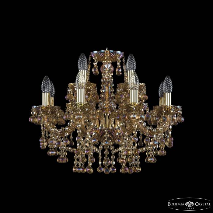 Подвесная хрустальная люстра 1409 Bohemia 1409/8+4/195 G M777